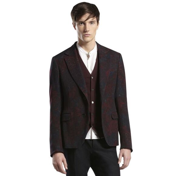 Gucci Other - Gucci Men's Multi-Color Runway Sketch-Printed Flannel Dandy Jacket (G 50R / US